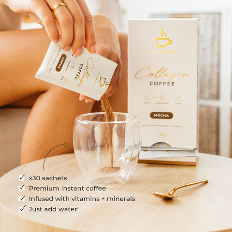 Before You Speak Collagen Coffee Glow Mocha, 30 Sachets