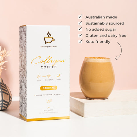 Before You Speak Collagen Coffee Glow Original, 30 Sachets