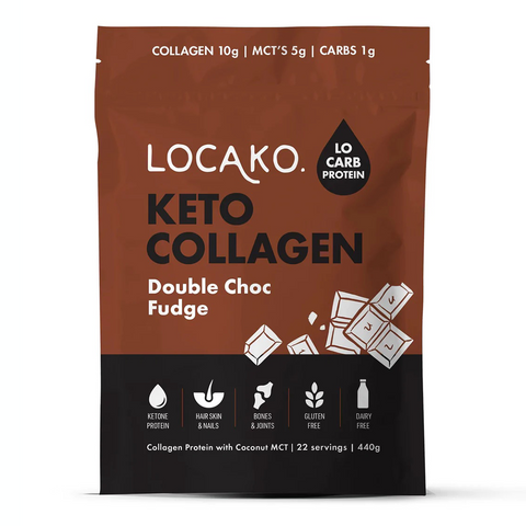 Locako Double Choc Fudge- Collagen Protein (440g)