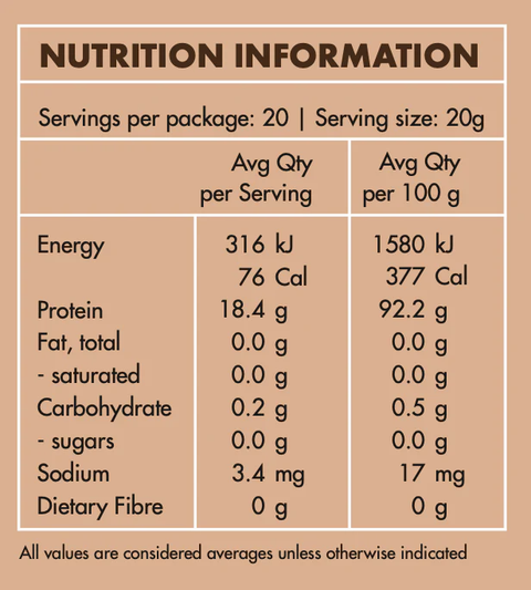 Natural Pasture Raised Collagen 400g