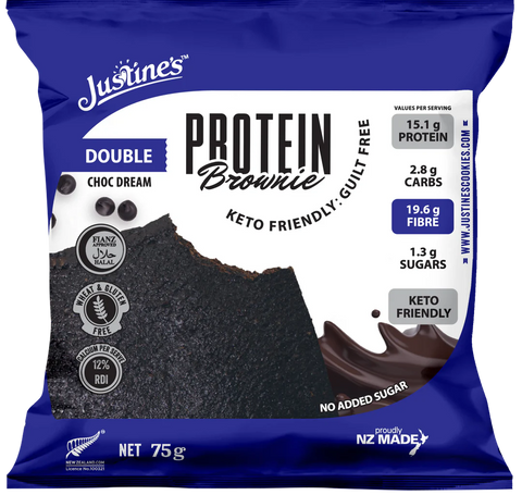 Justine's Keto Double Choc Dream Protein Brownie