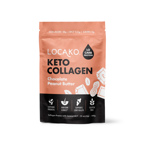 Locako Chocolate Peanut Butter- Collagen Protein  (440g)