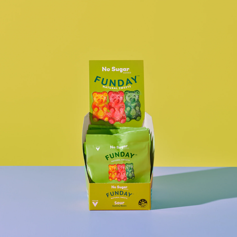 FUNDAY Sour Vegan Gummy Bears 50g