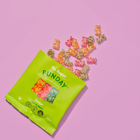 FUNDAY Sour Vegan Gummy Bears 50g