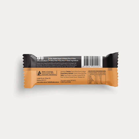 Locako Keto Collagen Brownie Bite - Peanut Butter Caramel